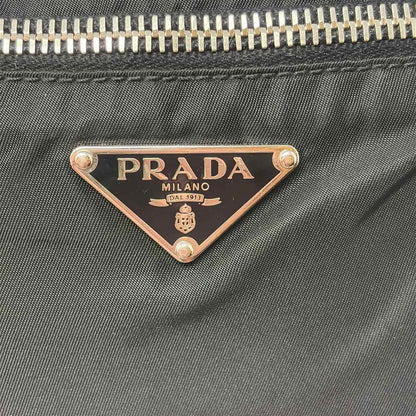 Pre-Owned Prada Black Nylon Designer Handbag