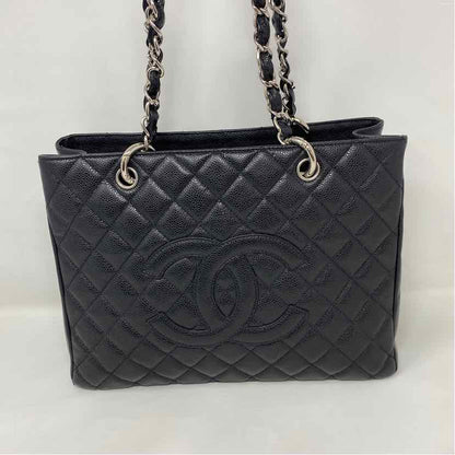 Pre-Owned Chanel Black Leather Designer Handbag
