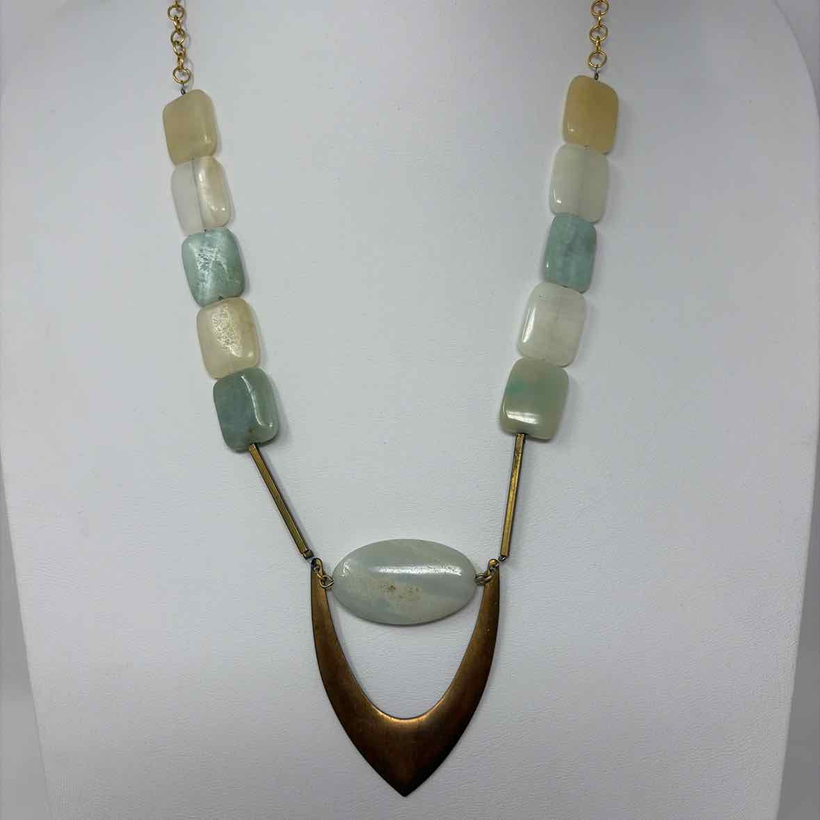 Pre-Owned David Aubrey Gold Multi Beaded Necklace