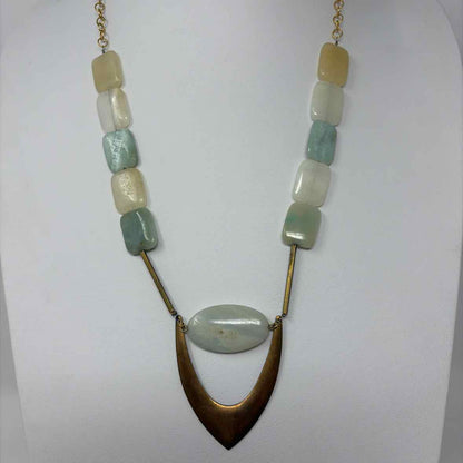Pre-Owned David Aubrey Gold Multi Beaded Necklace