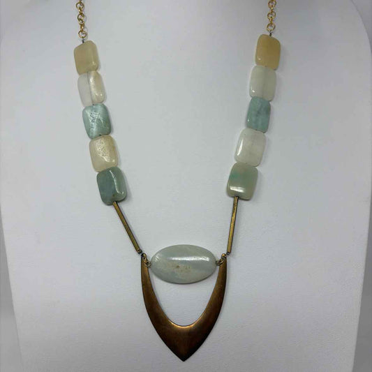 Pre-Owned David Aubrey Gold Multi Beaded Necklace