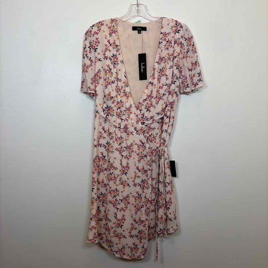 Pre-Owned Size M Lulus Pink Multi Casual Dress