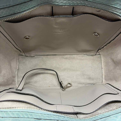 Pre-Owned Ivanka Trump Teal Leather Handbag