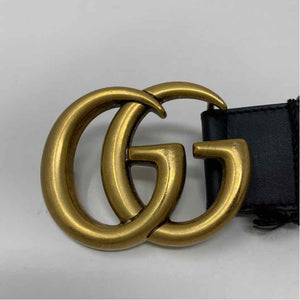 Pre-Owned Gucci Black Leather Designer Belt