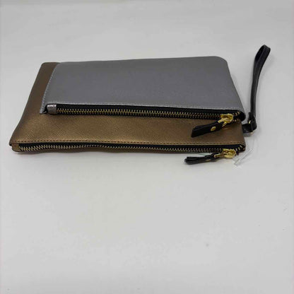 Pre-Owned Neiman Marcus Gold/Silver Coated Canvas Handbag