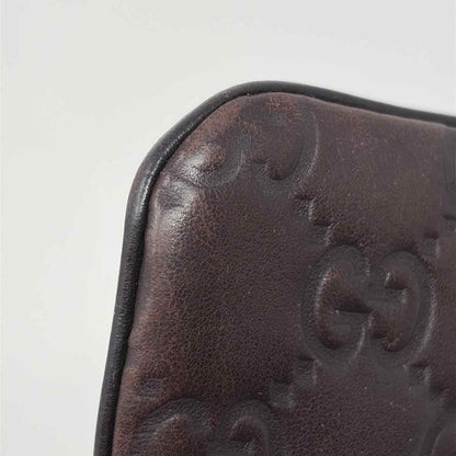 Pre-Owned Gucci Brown Leather Designer Handbag