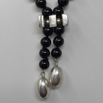 Pre-Owned Boutique Black Beaded Necklace