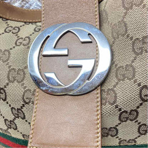 Pre-Owned Gucci Monogram Canvas Designer Handbag