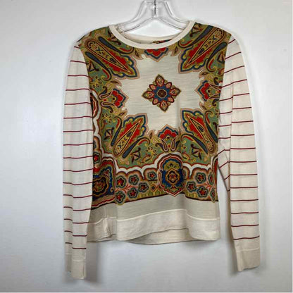 Pre-Owned Size 6/M Etro White Multi Top