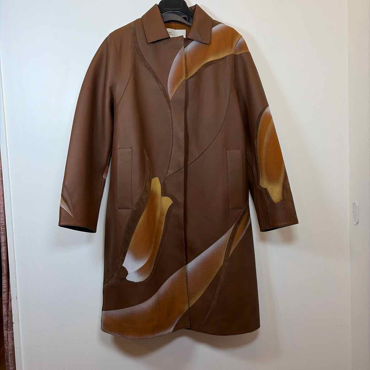 Pre-Owned Size M Tory Burch Brown Multi Coat