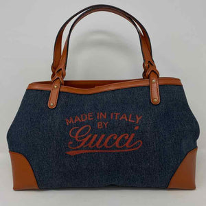 Pre-Owned Gucci Denim Denim Designer Handbag