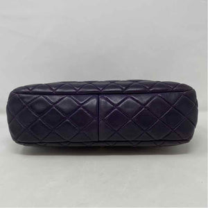 Pre-Owned Chanel Purple Lambskin Designer Handbag