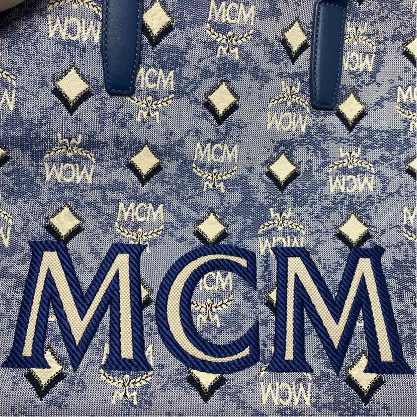 Pre-Owned MCM Denim Canvas Designer Handbag