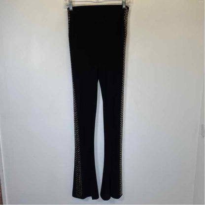 Pre-Owned Size S Norma Kamali Black & Silver Pants