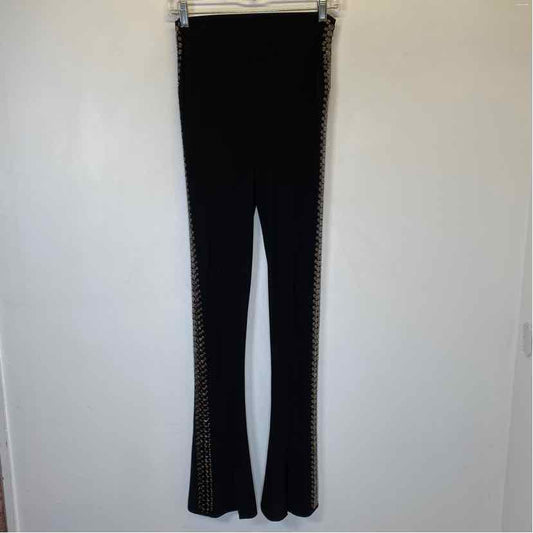 Pre-Owned Size S Norma Kamali Black & Silver Pants