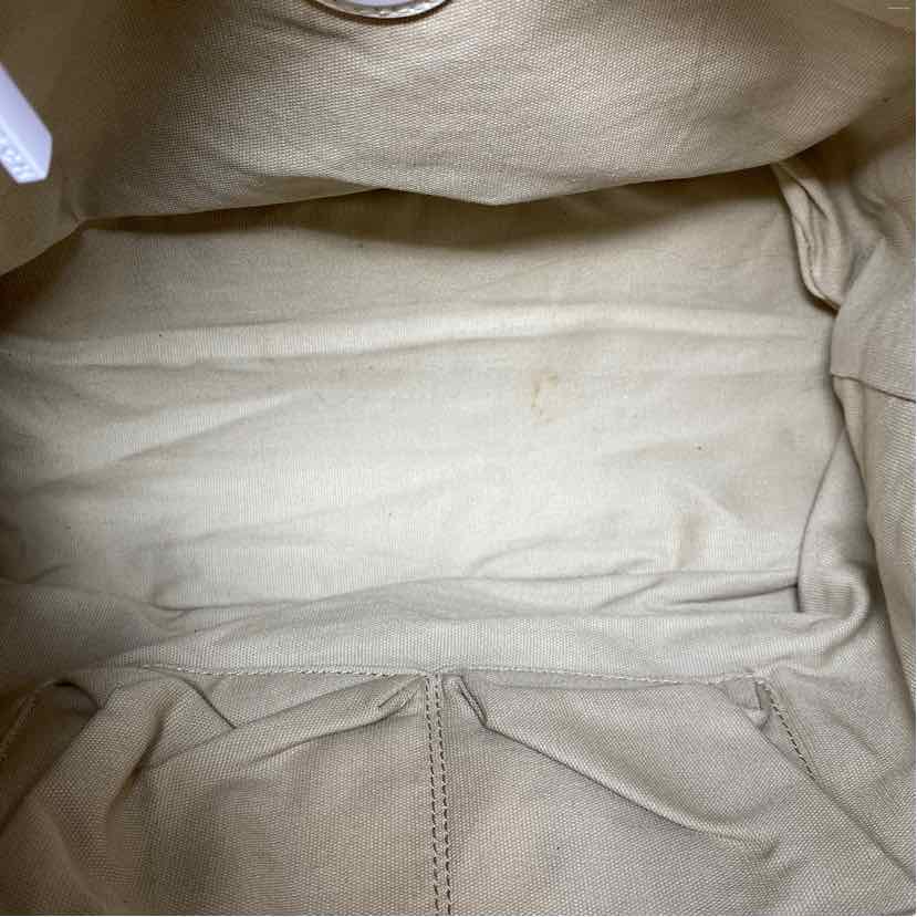 Pre-Owned Tory Burch Taupe Nylon Handbag