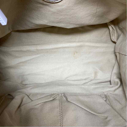 Pre-Owned Tory Burch Taupe Nylon Handbag