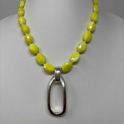 Pre-Owned Simon Sebbag Designs Yellow Beaded Necklace