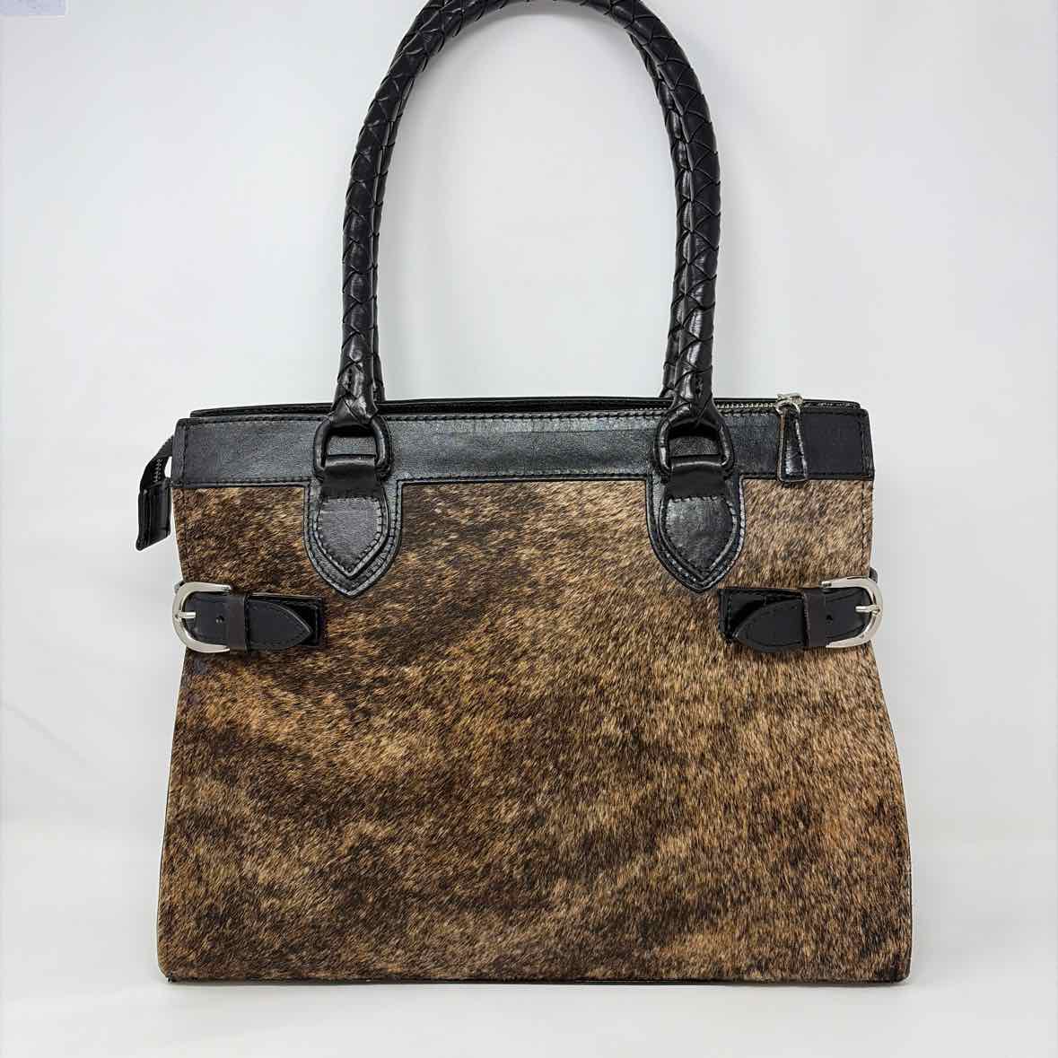 Pre-Owned Origenes Brown Multi Leather Handbag