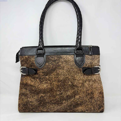 Pre-Owned Origenes Brown Multi Leather Handbag
