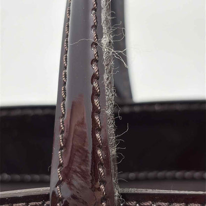 Pre-Owned Louis Vuitton Burgundy Patent Designer Handbag
