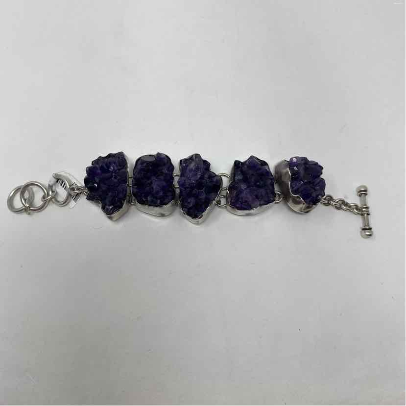 Pre-Owned Charles Albert Purple Stones Bracelet