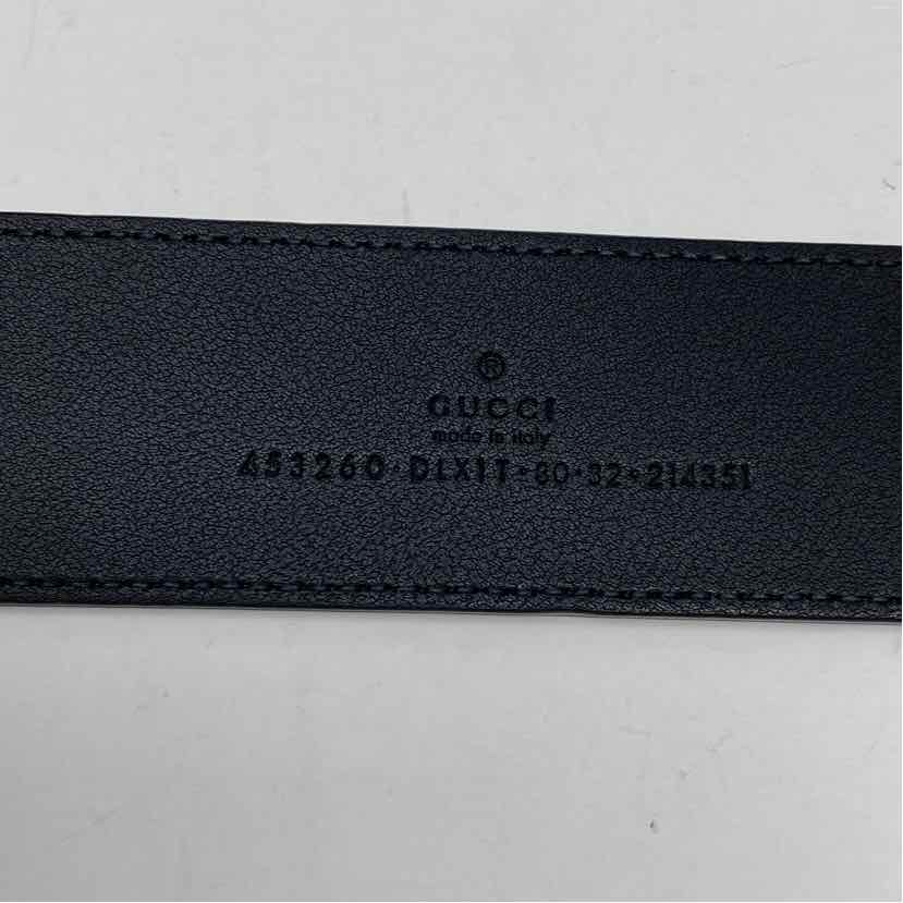 Pre-Owned Gucci Black Leather Designer Belt