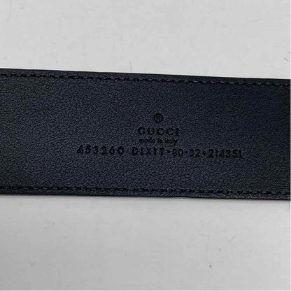 Pre-Owned Gucci Black Leather Designer Belt