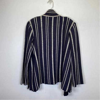 Pre-Owned Size XL Misook Navy Stripe Jacket