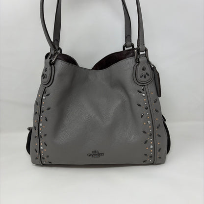 Pre-Owned Coach Grey Leather Handbag