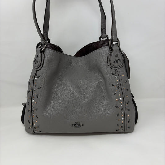 Pre-Owned Coach Grey Leather Handbag