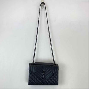 Pre-Owned Saint Laurent Black Leather Designer Handbag