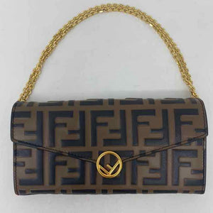 Pre-Owned Fendi Monogram Leather Designer Handbag