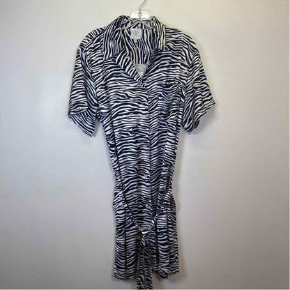 Pre-Owned Size XL 209 WST NY Black/White Casual Dress
