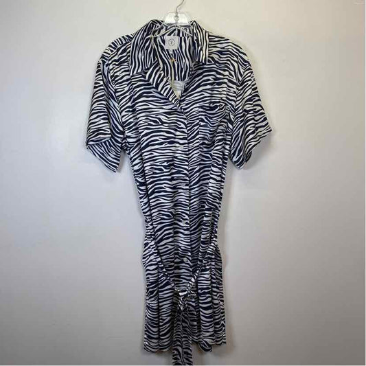 Pre-Owned Size XL 209 WST NY Black/White Casual Dress