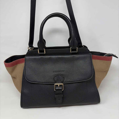 Pre-Owned Burberry Black Multi Leather Designer Handbag