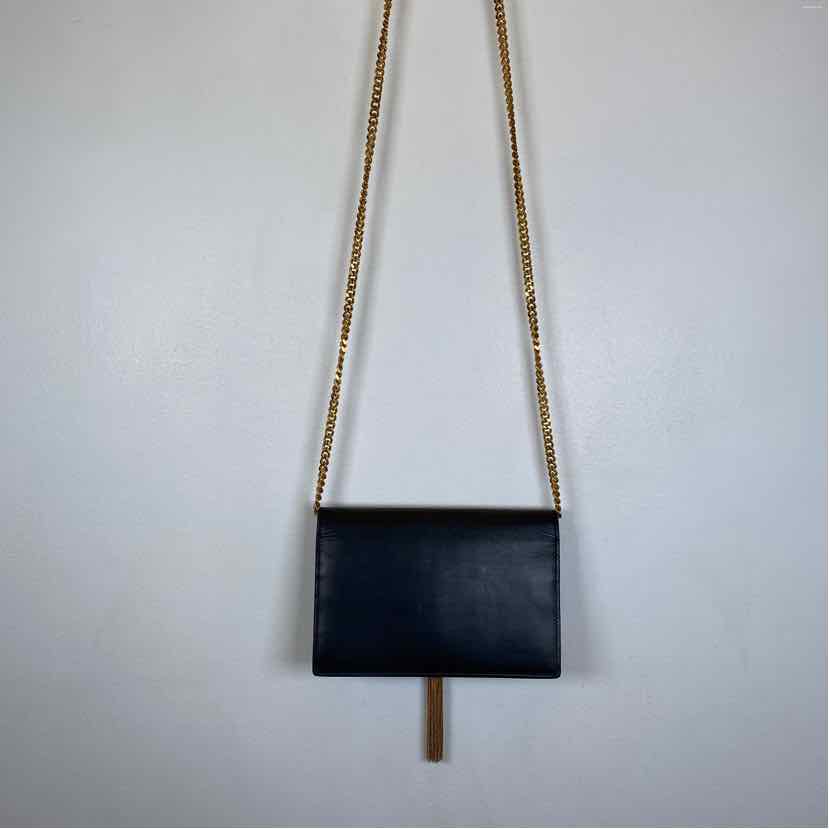 Pre-Owned Saint Laurent Black Leather Designer Handbag