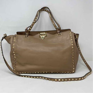 Pre-Owned Valentino Tan Leather Designer Handbag