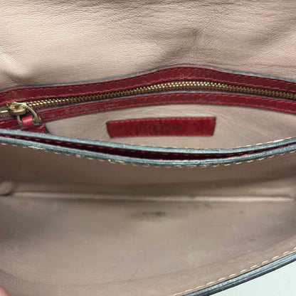 Pre-Owned Valentino Red Leather Designer Handbag