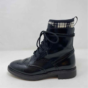 Pre-Owned Christian Dior Black Leather Shoe Size 7.5 Designer Shoes