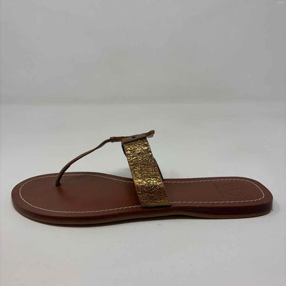 Pre-Owned Shoe Size 10 Tory Burch Cognac Sandals