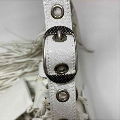 Pre-Owned Balenciaga White Leather Designer Handbag