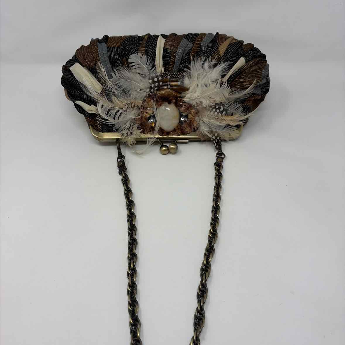 Pre-Owned Mary Frances Brown Multi Multi Handbag