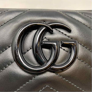 Pre-Owned Gucci Black Leather Designer Handbag