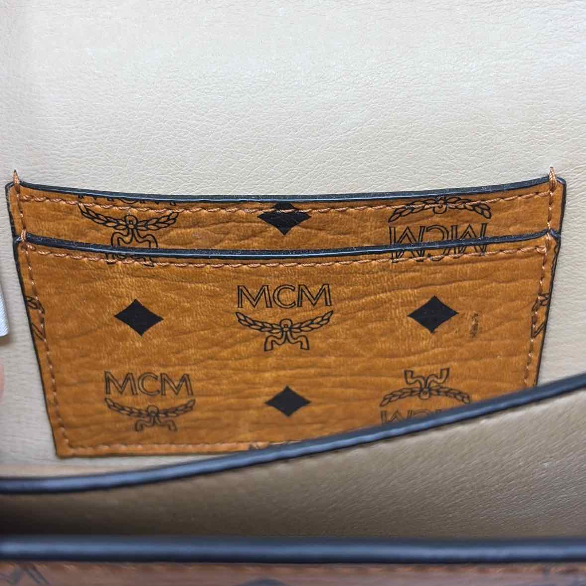 Pre-Owned MCM Yellow Leather Designer Handbag