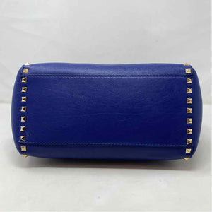 Pre-Owned Valentino Blue Leather Designer Handbag