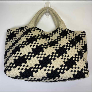 Pre-Owned Naghedi Black/White Neoprene Handbag