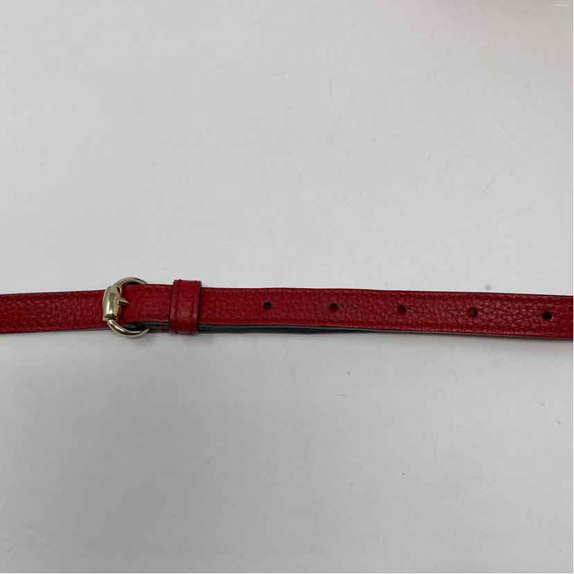 Pre-Owned Gucci Red Leather Designer Handbag