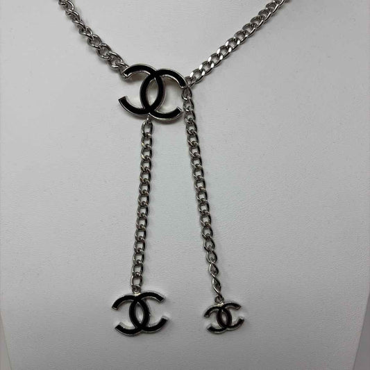 Pre-Owned Chanel Silver Chains Designer Belt