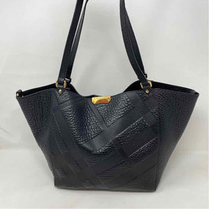 Pre-Owned Burberry Black Leather Designer Handbag